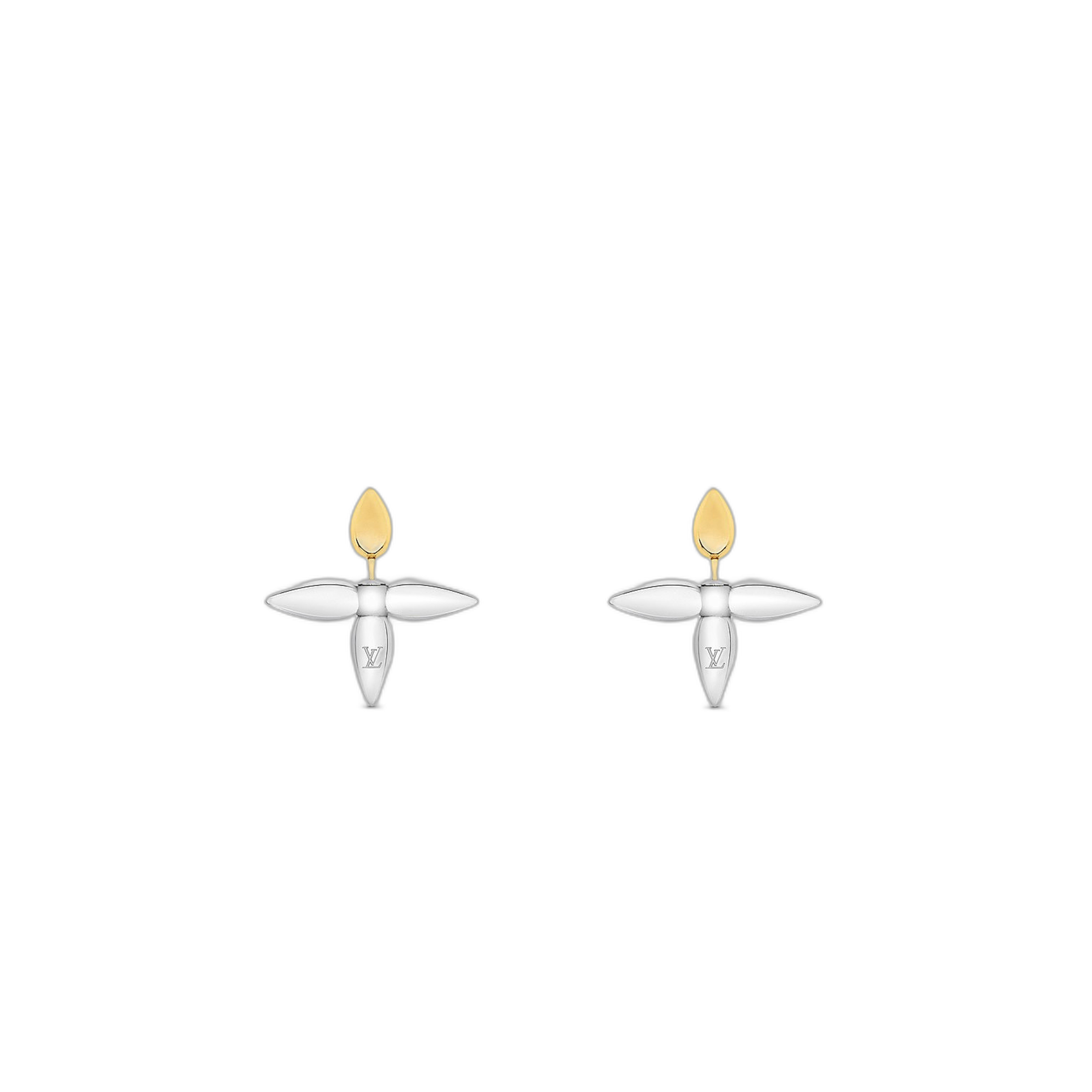 l**is V*t*n metal bookle dreille l**isette earrings m80268